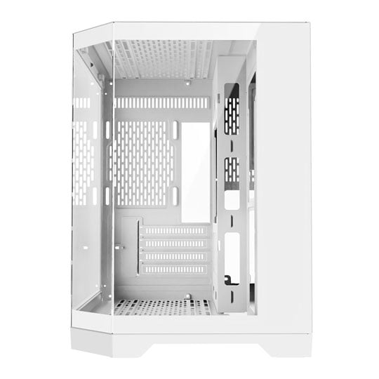 CiT DS240 White Micro-ATX Tempered Glass PC Gaming Case : image 3