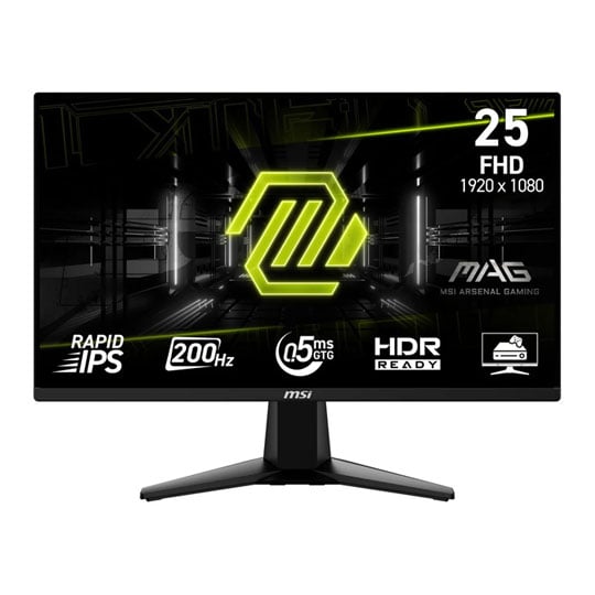 Open Box MSI MAG 255F E20 25" Full HD 200Hz Adaptive Sync IPS Gaming Monitor