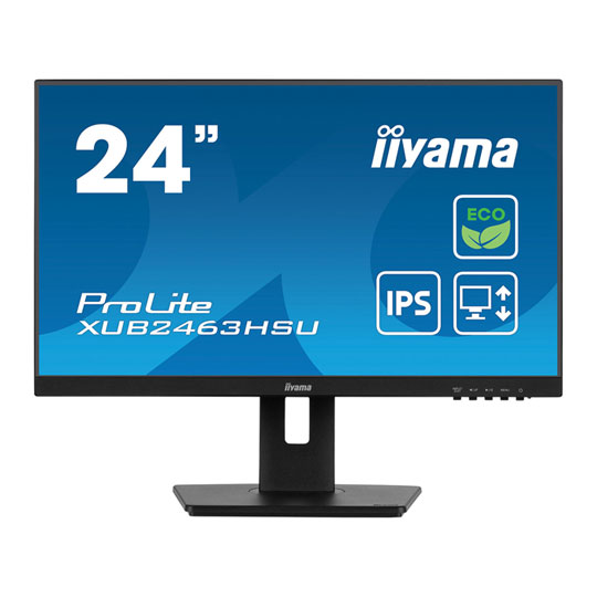 Open Box iiyama ProLite XUB2463HSU-B1 24" FHD 100Hz FreeSync Eco IPS Black Monitor