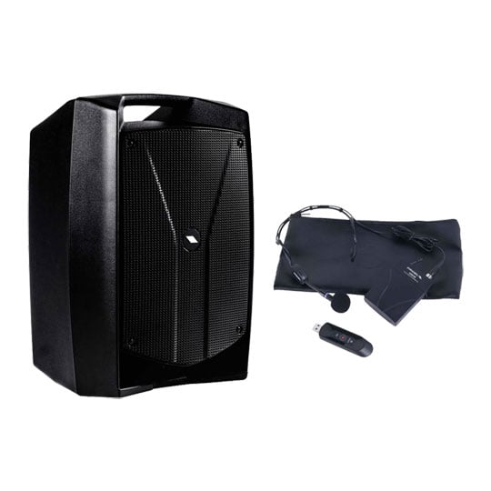 Proel V10Free Portable Sound System + Proel U24B Wireless Bodypack Microphone System