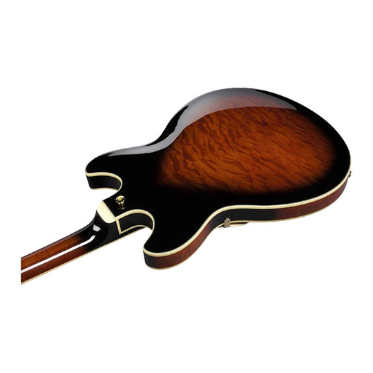 Ibanez - AS93QMSP - Dark Brown Sunburst : image 3