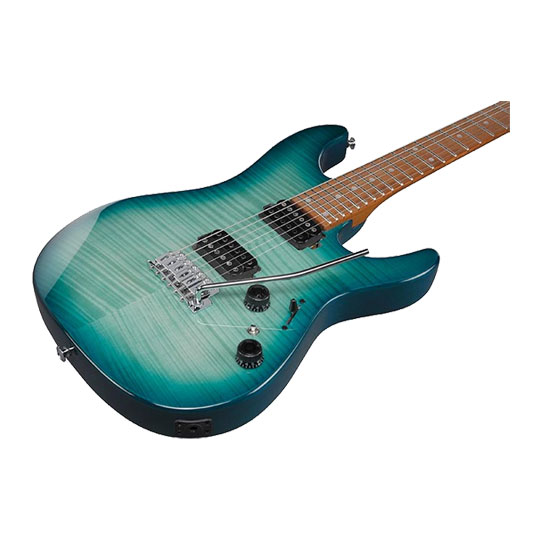 Ibanez AZ24S1F Transparent Turquiose Burst