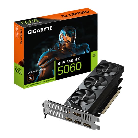 Gigabyte NVIDIA GeForce RTX 5060 OC Low Profile 8GB Blackwell Graphics Card