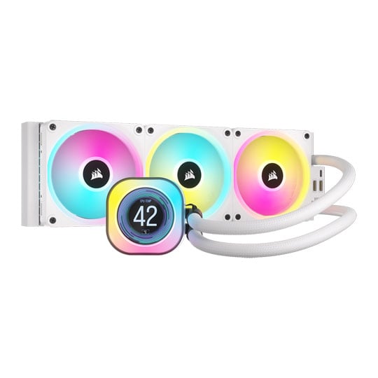 Refurbished Corsair iCUE LINK H150i LCD White 360mm Intel / AMD CPU Liquid Cooler