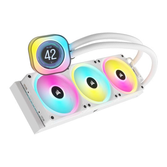 Refurbished Corsair iCUE LINK H150i LCD White 360mm Intel / AMD CPU Liquid Cooler