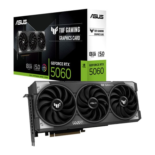 ASUS NVIDIA GeForce RTX 5060 8GB TUF GAMING Blackwell Graphics Card