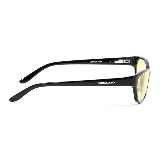 GUNNAR Optiks Jewel +1.5 Anti Blue-Light Onyx Amber Tint Women's Computer Glasses : image 3