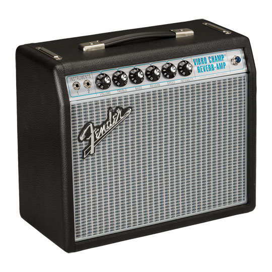 Fender '68 Custom Vibro Champ Reverb Guitar Amplifier Combo : image 4