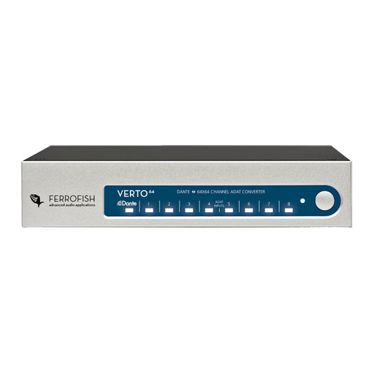 Ferrofish Verto64 64×64 Channel ADATDante Converter