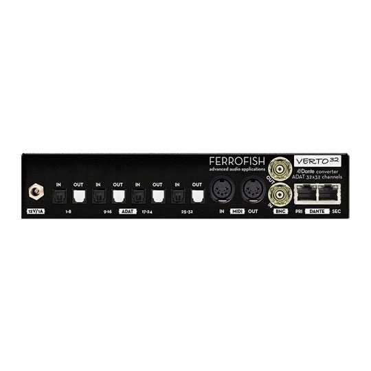 Ferrofish Verto32 32x32 Channel ADATDante Converter