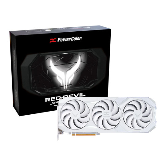 Refurbished PowerColor AMD Radeon RX 9070 XT RED DEVIL Spectral White 16GB GDDR6 Graphics Card
