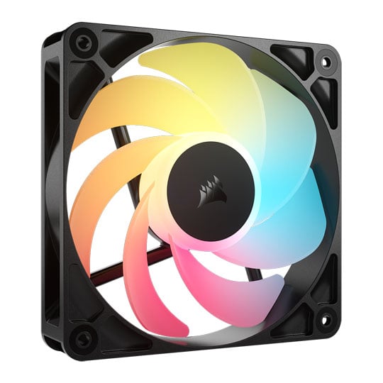 Corsair RS120-R ARGB 120mm PWM Reverse Fan Triple Pack - Black