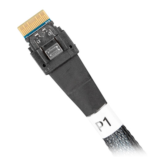 ICY DOCK 0.5m SlimSAS 8i SFF-8654 to 2x SlimSAS 4i SFF-8654 Cable : image 3