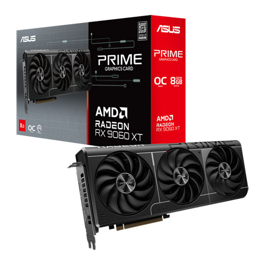 ASUS AMD Radeon RX 9060 XT PRIME OC RDNA4 8GB GDDR6 Graphics Card