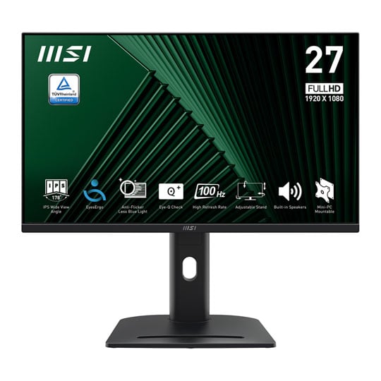 MSI PRO 27" MP275PG FHD 100Hz Adaptive Sync IPS Monitor