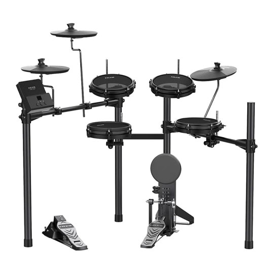 NUX DM-110 Electronic Drum Kit, Headphones, Sticks and Stool