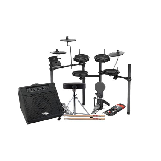 NUX DM-8 Electronic Drum Kit, Drum Amplifier, Sticks and Stool