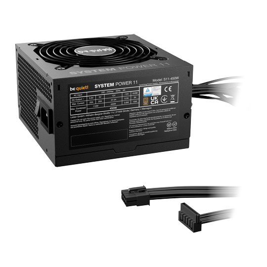 be quiet! System Power 11 450W 80PLUS Bronze Fully Wired ATX 3.1 PSU / Power Supply : image 3
