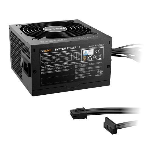 be quiet! System Power 11 550W 80PLUS Bronze Fully Wired ATX 3.1 PSU / Power Supply : image 3