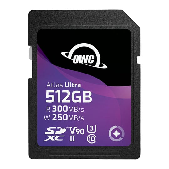 OWC Atlas Ultra SDXC UHS-II V90 Media Card 512GB