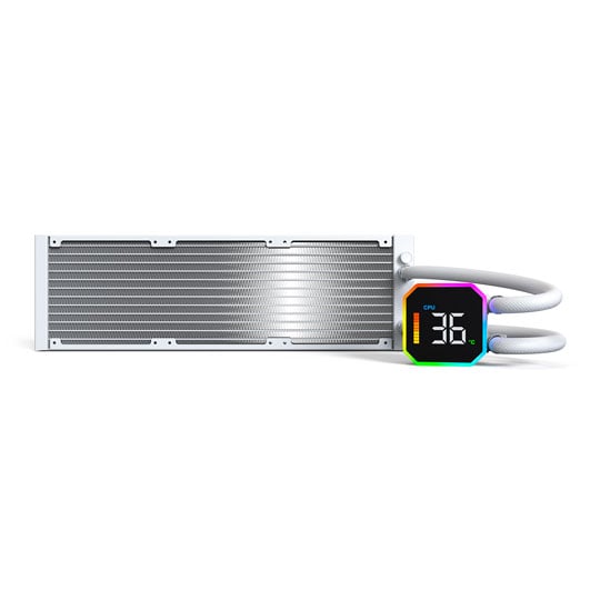 Montech HyperFlow Digital 360 All In One 360mm White Intel / AMD CPU Water Cooler : image 4