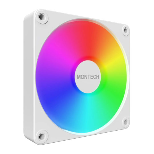 Montech GF120R V2 ARGB PWM 120mm Reverse Blade Fan White