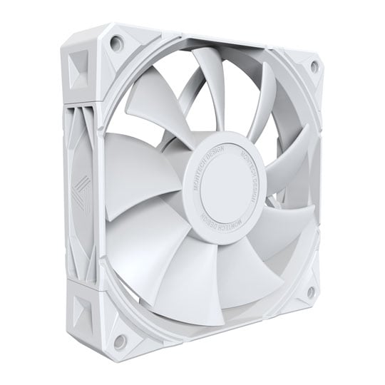 Montech E28 PWM White 120mm Case Fan Montech E28 PWM White 120mm Case Fan