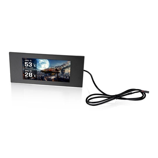 Thermaltake 6.0 inch LCD Screen Panel Kit for View 600 TG Series, Black