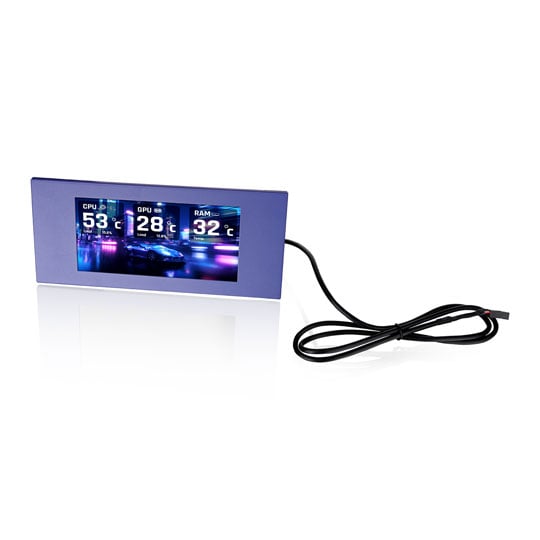 Thermaltake 6.0 inch LCD Screen Panel Kit for View 600 TG Series, Future Dusk