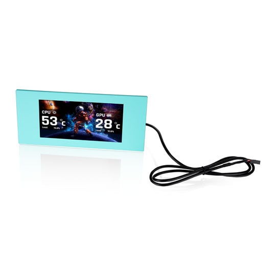 Thermaltake 6.0 inch LCD Screen Panel Kit for View 600 TG Series, Mint Strawberry