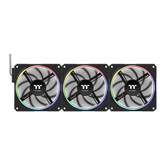 Thermaltake TS 120 EX RGB Airflow / Static Pressure 120mm PWM Black Triple Fan Pack