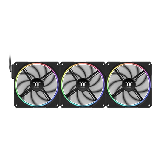 Thermaltake TS 140 EX RGB Airflow / Static Pressure 140mm PWM Black Triple Fan Pack