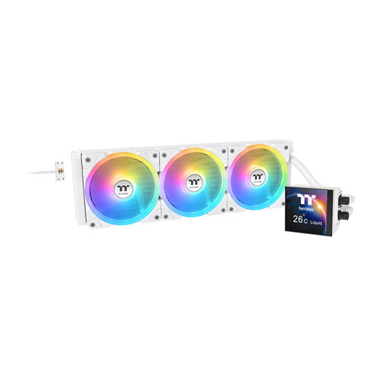 Thermaltake 420mm MAGFloe 420 Ultra ARGB Sync Snow White All-in-One CPU Hydro Cooler Thermaltake 420mm MAGFloe 420 Ultra ARGB Sync Snow White All-in-One CPU Hydro Cooler