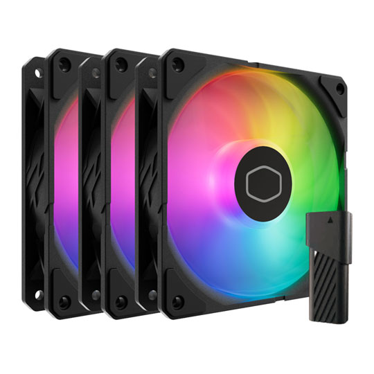 Cooler Master SickleFlow Edge 120 ARGB Black 120mm 3 Pack + ARGB Controller