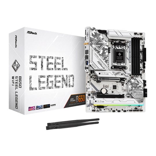Refurbished ASRock AMD B650 STEEL LEGEND WIFI ATX DDR5 AM5 Motherboard