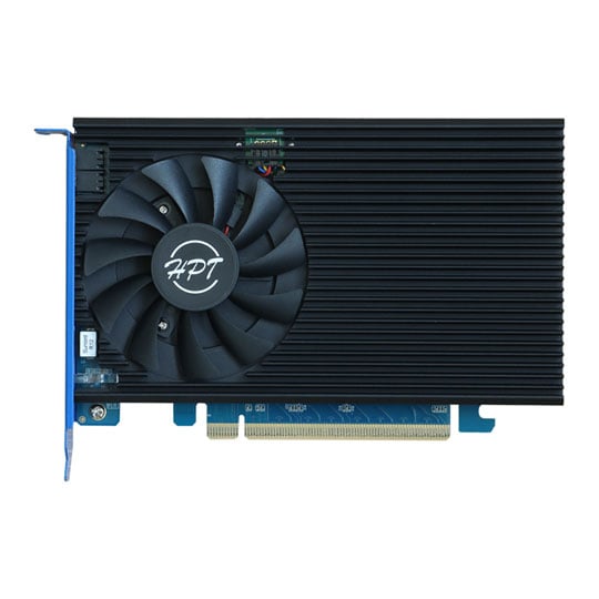 HighPoint Rocket 7604A M.2 NVMe PCIe 5.0 RAID AIC M.2 NVMe RAID Adapter HighPoint Rocket 7604A M.2 NVMe PCIe 5.0 RAID AIC M.2 NVMe RAID Adapter