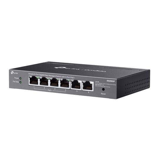 tp-link 6-Port ES206GP Omada Gigabit PoE+ Managed Switch tp-link 6-Port ES206GP Omada Gigabit PoE+ Managed Switch