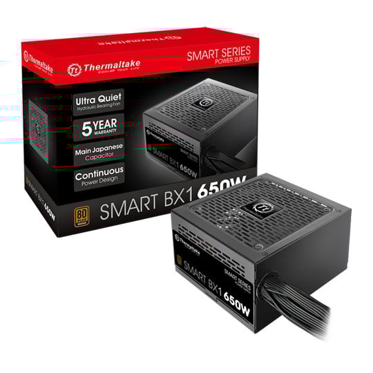 Thermaltake Smart BX1 650W 80+ Bronze Fully Wired ATX Power Supply / PSU