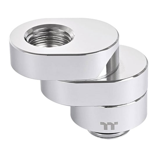 Thermaltake Pacific F-Pro CL-W437-CU00SL-A G1/4" Chrome Rotary Offset