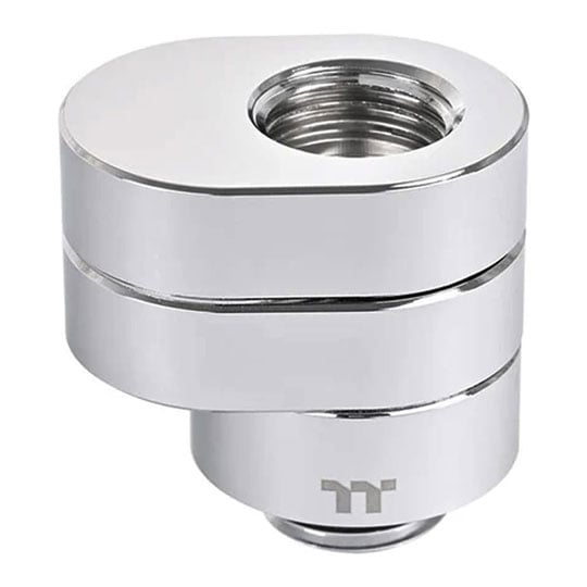 Thermaltake Pacific F-Pro CL-W437-CU00SL-A G1/4" Chrome Rotary Offset