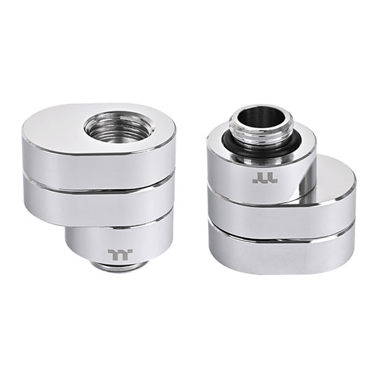 Thermaltake Pacific F-Pro CL-W437-CU00SL-A G1/4" Chrome Rotary Offset : image 3