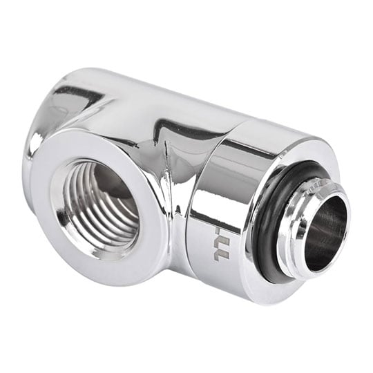 Thermaltake Pacific F-Pro CL-W438-CU00SL-A G1/4" Chrome 90 Degree Adapter