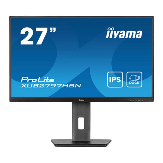 iiyama ProLite XUB2797HSN-B2 27" Full HD 100Hz USB-C Dock Adaptive Sync IPS Monitor : image 1