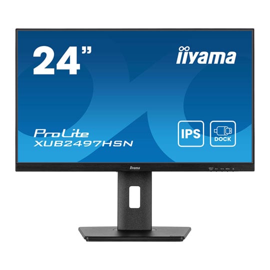 iiyama ProLite XUB2497HSN-B2 23.8" Full HD 100Hz USB-C Dock Adaptive Sync IPS Monitor