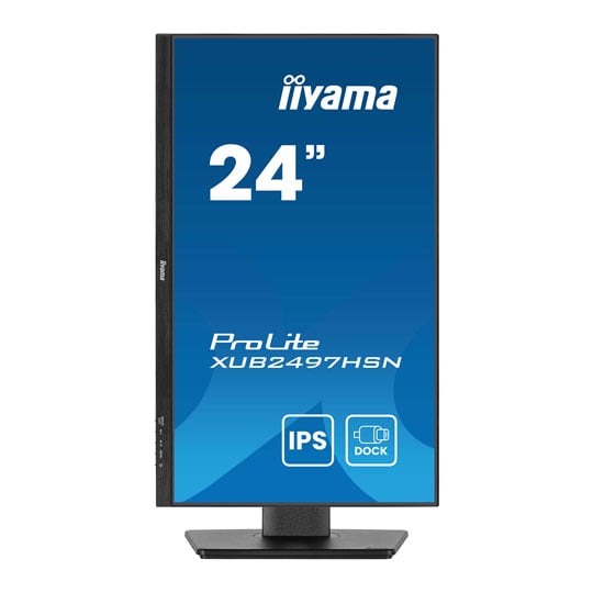 iiyama ProLite XUB2497HSN-B2 23.8" Full HD 100Hz USB-C Dock Adaptive Sync IPS Monitor