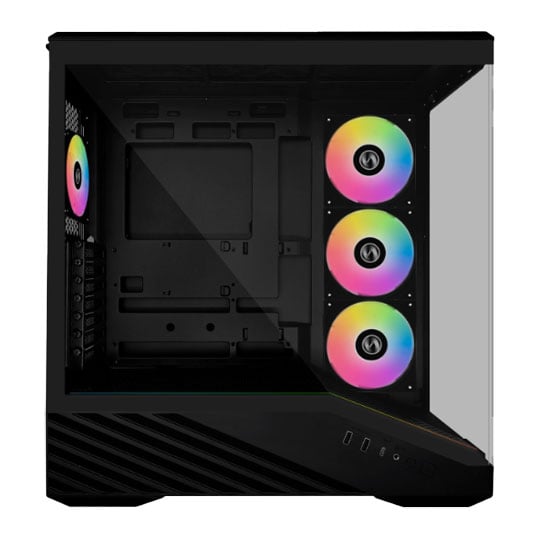 Lian Li Vector V100 Black Dual Chamber ARGB Mid Tower Tempered Glass PC Gaming Case