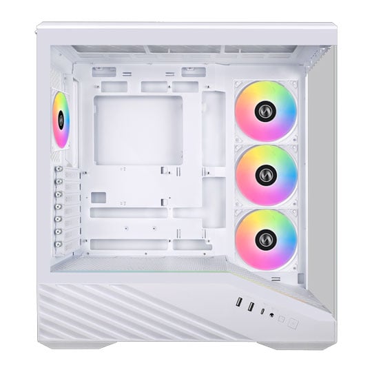 Lian Li Vector V100 White Dual Chamber ARGB Mid Tower Tempered Glass PC Gaming Case