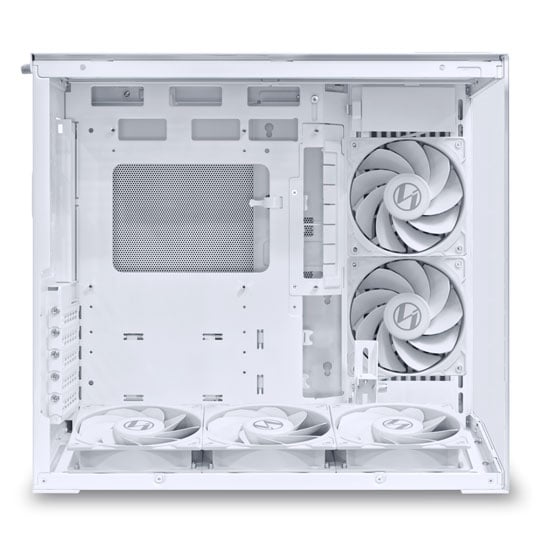 Lian Li O11 Dynamic Mini V2 Flow White Dual Chamber Compact Mid Tower PC Gaming Case