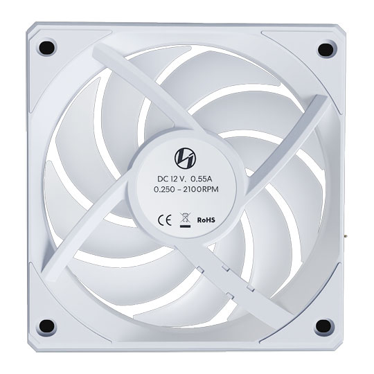 Lian Li UNI FAN CL Wireless Reverse Blade 120mm ARGB PWM Fan White : image 4