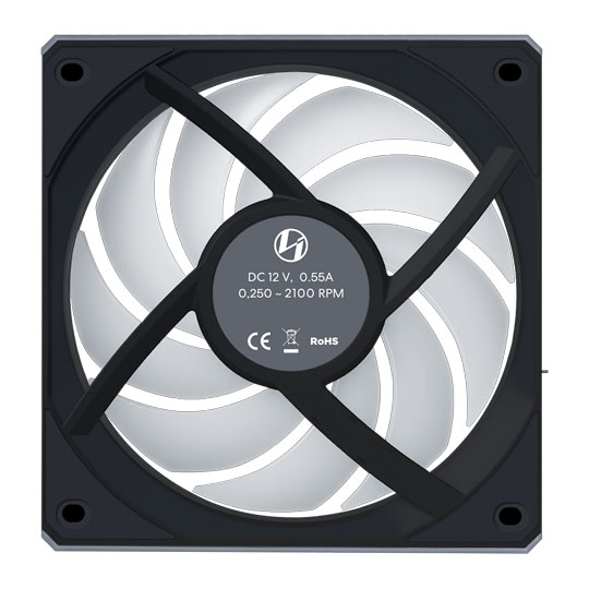 Lian Li UNI FAN CL Wireless Reverse Blade 120mm Fan Black 3 Pack With Hub : image 4